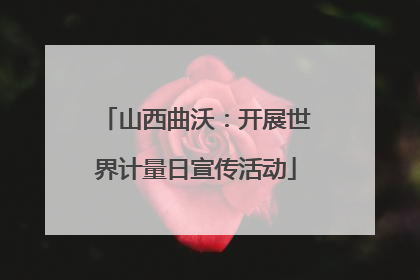 山西曲沃：开展世界计量日宣传活动