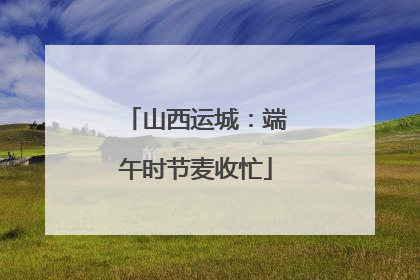 山西运城：端午时节麦收忙