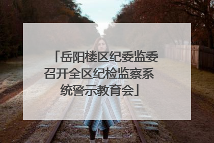 岳阳楼区纪委监委召开全区纪检监察系统警示教育会