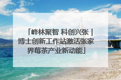 峰林聚智 科创兴张｜博士创新工作站激活张家界莓茶产业新动能