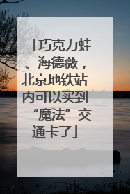 巧克力蛙、海德薇，北京地铁站内可以买到“魔法”交通卡了