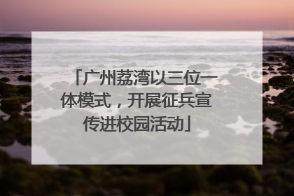 广州荔湾以三位一体模式，开展征兵宣传进校园活动