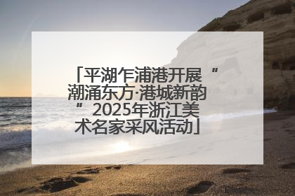 平湖乍浦港开展“潮涌东方·港城新韵”2025年浙江美术名家采风活动