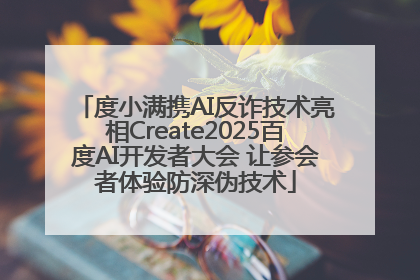 度小满携AI反诈技术亮相Create2025百度AI开发者大会 让参会者体验防深伪技术