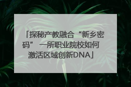 探秘产教融合“新乡密码” 一所职业院校如何激活区域创新DNA