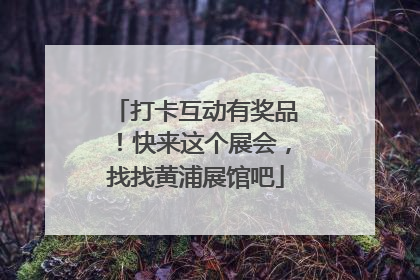 打卡互动有奖品！快来这个展会，找找黄浦展馆吧