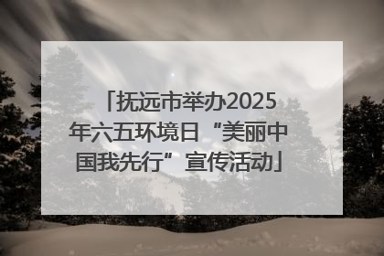 抚远市举办2025年六五环境日“美丽中国我先行”宣传活动