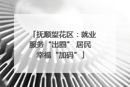 抚顺望花区：就业服务“出圈” 居民幸福“加码”