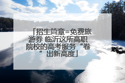招生简章=免费旅游券 临沂这所高职院校的高考服务“卷”出新高度