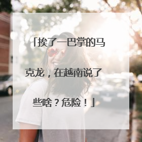 挨了一巴掌的马克龙，在越南说了些啥？危险！