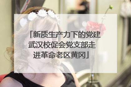 新质生产力下的党建 武汉校促会党支部走进革命老区黄冈