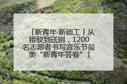 新青年·新德工丨从接驳到送别，1200名志愿者书写音乐节最美“新青年答卷”