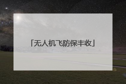 无人机飞防保丰收