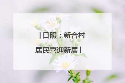日照：新合村居民喜迎新居