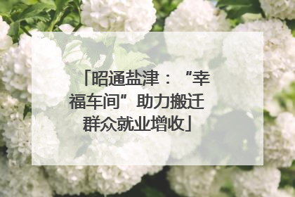 昭通盐津：“幸福车间”助力搬迁群众就业增收