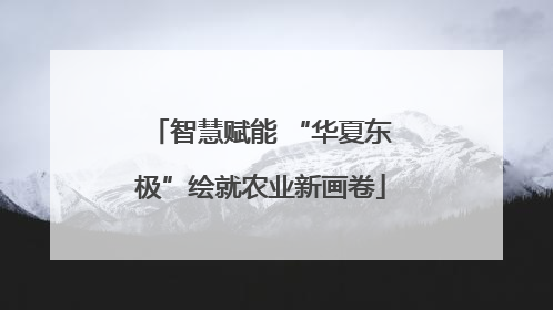 智慧赋能 “华夏东极”绘就农业新画卷