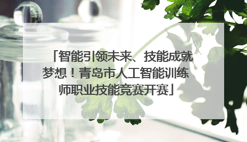 智能引领未来、技能成就梦想！青岛市人工智能训练师职业技能竞赛开赛