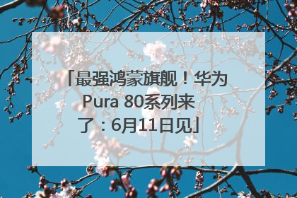 最强鸿蒙旗舰！华为Pura 80系列来了：6月11日见