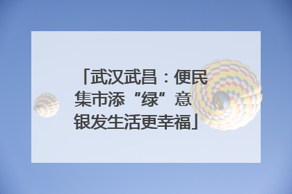 武汉武昌：便民集市添“绿”意 银发生活更幸福