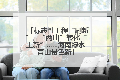 标志性工程“刷新”、“两山”转化“上新”……海南绿水青山景色新