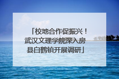 校地合作促振兴！武汉文理学院深入房县白鹤镇开展调研