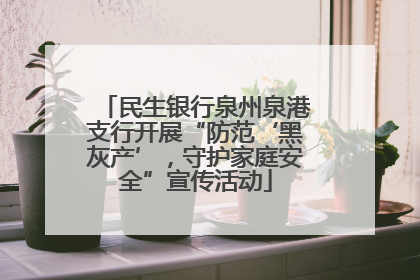 民生银行泉州泉港支行开展“防范‘黑灰产’，守护家庭安全”宣传活动