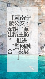 河南宁陵公安：深耕“派出所主防” 推进“警网融合”发展