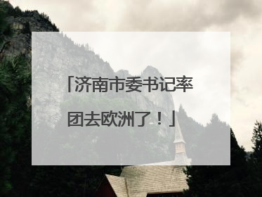 济南市委书记率团去欧洲了！