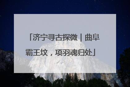 济宁寻古探微｜曲阜霸王坟，项羽魂归处
