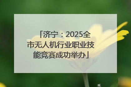 济宁：2025全市无人机行业职业技能竞赛成功举办