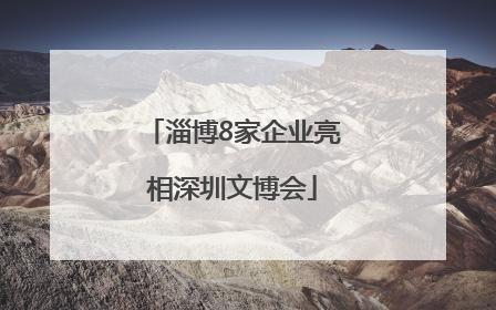 淄博8家企业亮相深圳文博会