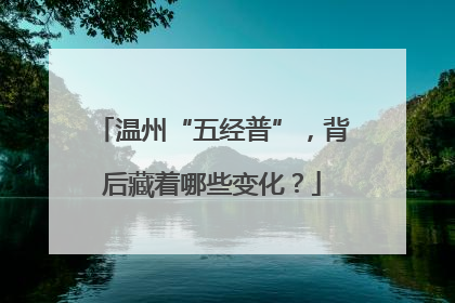温州“五经普”，背后藏着哪些变化？