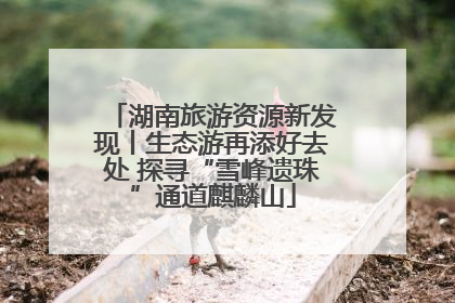湖南旅游资源新发现丨生态游再添好去处 探寻“雪峰遗珠”通道麒麟山