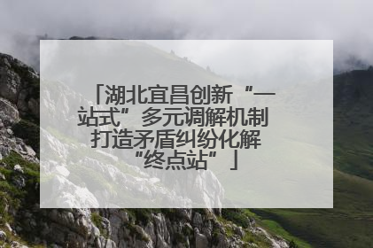 湖北宜昌创新“一站式”多元调解机制 打造矛盾纠纷化解“终点站”