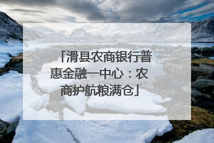 滑县农商银行普惠金融一中心：农商护航粮满仓