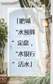 肥城：“水预算”定盘，“水银行”活水