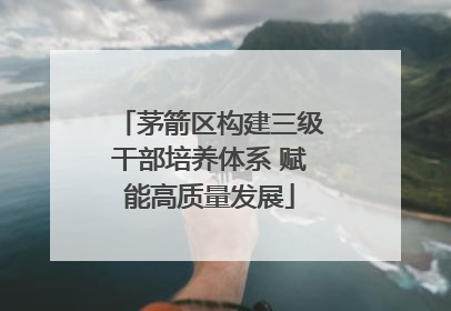 茅箭区构建三级干部培养体系 赋能高质量发展