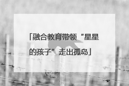 融合教育带领“星星的孩子”走出孤岛