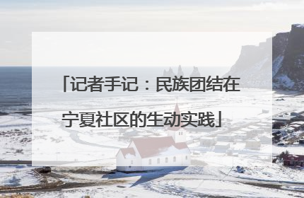 记者手记：民族团结在宁夏社区的生动实践