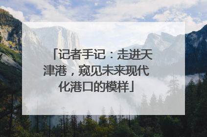记者手记：走进天津港，窥见未来现代化港口的模样
