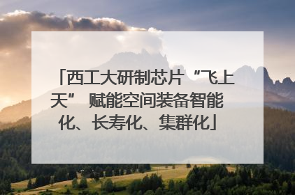 西工大研制芯片“飞上天” 赋能空间装备智能化、长寿化、集群化