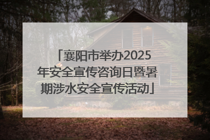 襄阳市举办2025年安全宣传咨询日暨暑期涉水安全宣传活动