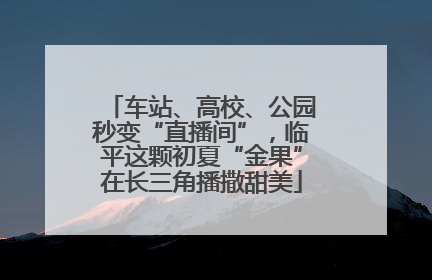 车站、高校、公园秒变“直播间”，临平这颗初夏“金果”在长三角播撒甜美