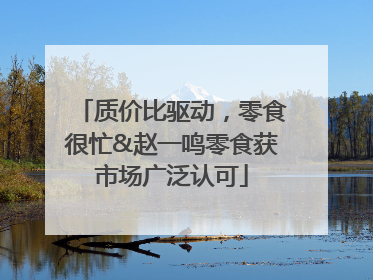 质价比驱动，零食很忙&赵一鸣零食获市场广泛认可