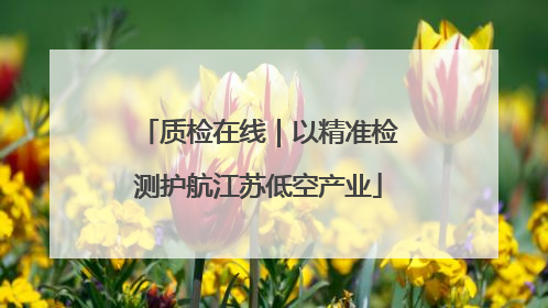 质检在线｜以精准检测护航江苏低空产业