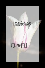 起床号6月29日