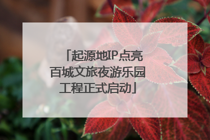 起源地IP点亮百城文旅夜游乐园工程正式启动