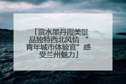 赏水墨丹霞美景 品独特西北风情 “青年城市体验官”感受兰州魅力