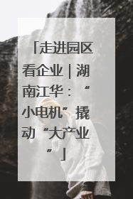 走进园区看企业｜湖南江华：“小电机”撬动“大产业”