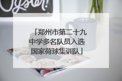 郑州市第二十九中学多名队员入选国家荷球集训队
